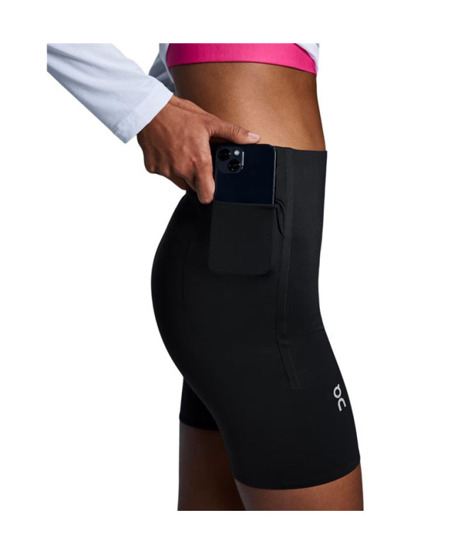 Malhas de Fitness On Train Tights 1/2 Mulher Preto