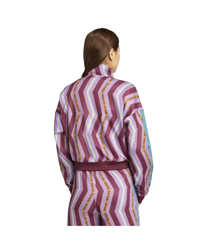 Veste de Fitness adidas Farm Tiro Tt Femme Rouge