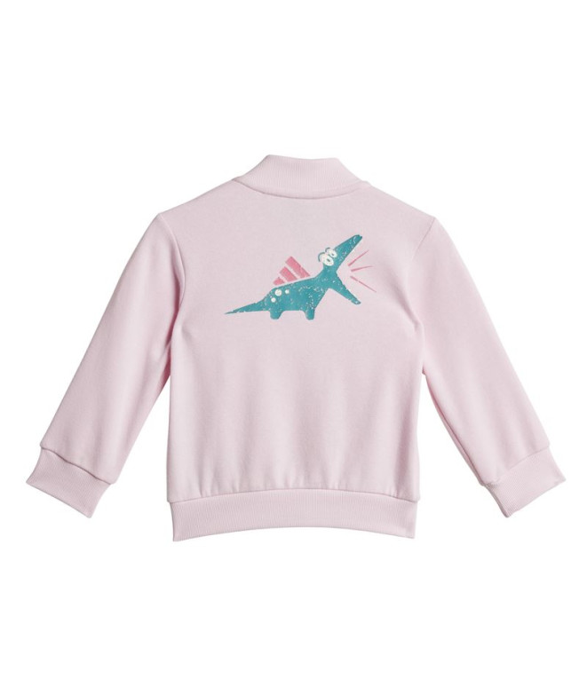 Conjunto adidas Adiraptor Fz Infantil Rosa