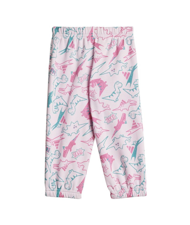 Conjunto adidas Adiraptor Fz Infantil Rosa