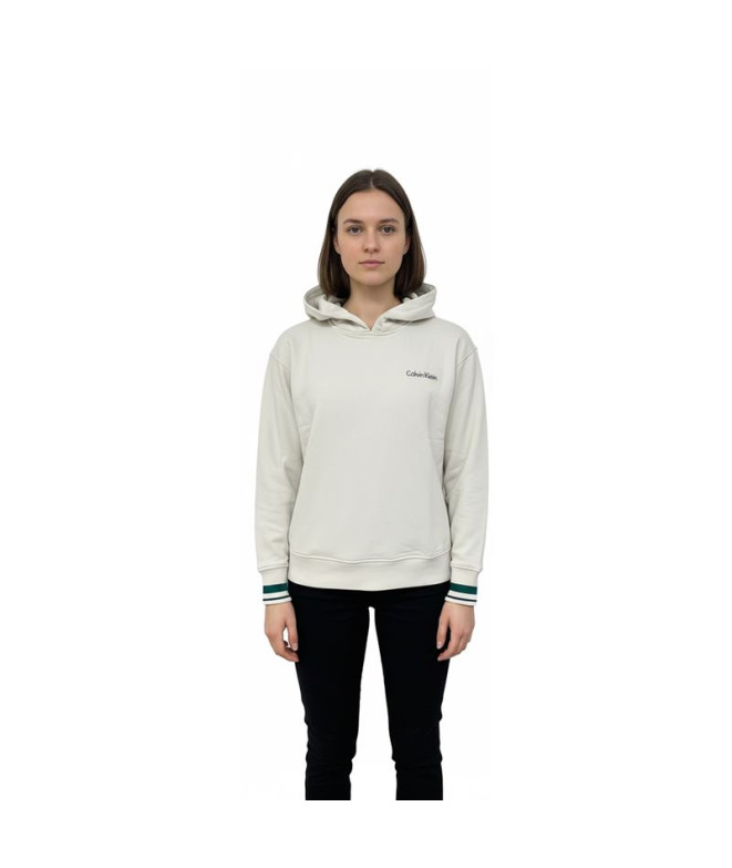 Sudadera Calvin Klein Mujer Beige/Verde