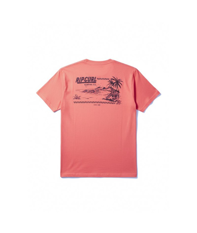 T-shirt Rip Curl Sportline F&B Tee Homme Rose
