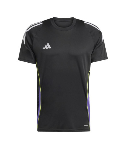 Camiseta de Futebol adidas Tiro24 Jsy Homem Preto Camiseta de Futebol adidas Tiro24 Jsy Homem Preto