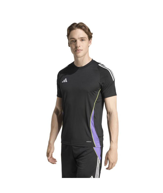 Camiseta de Futebol adidas Tiro24 Jsy Homem Preto