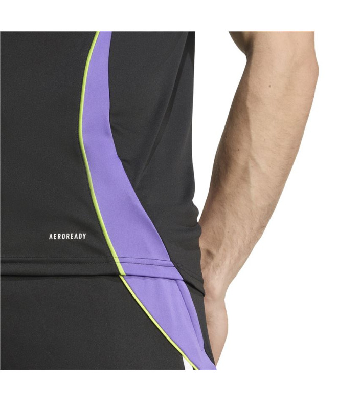 Camiseta de Futebol adidas Tiro24 Jsy Homem Preto