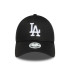 Boné New Era LA Dodgers MLB League Essential 9FORTY Mulher Preto