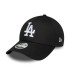 Casquette New Era LA Dodgers MLB League Essential 9FORTY Femme Noir