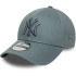 Boné New Era 9Forty League Essential MLB New York Yankees Cinza escuro