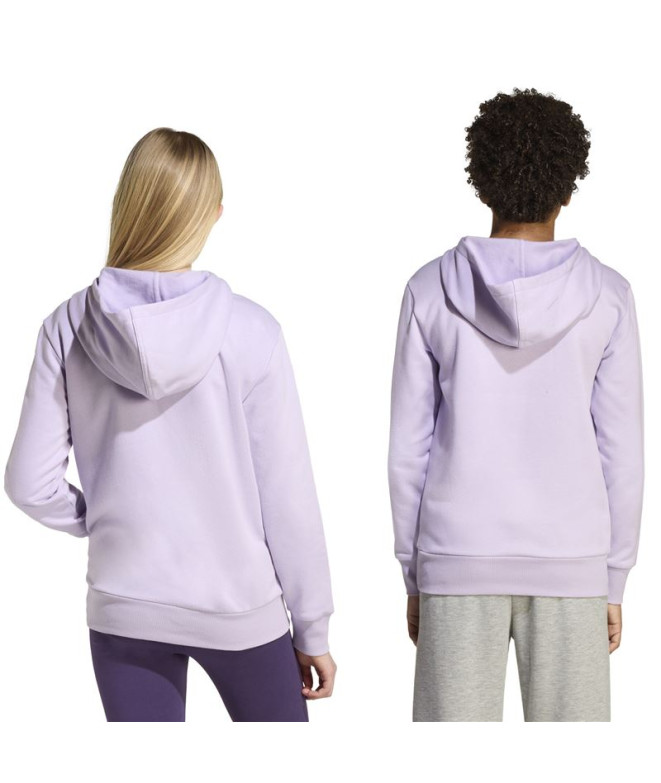 Moletom adidas Linear Fleece Hd Infantil Lilás