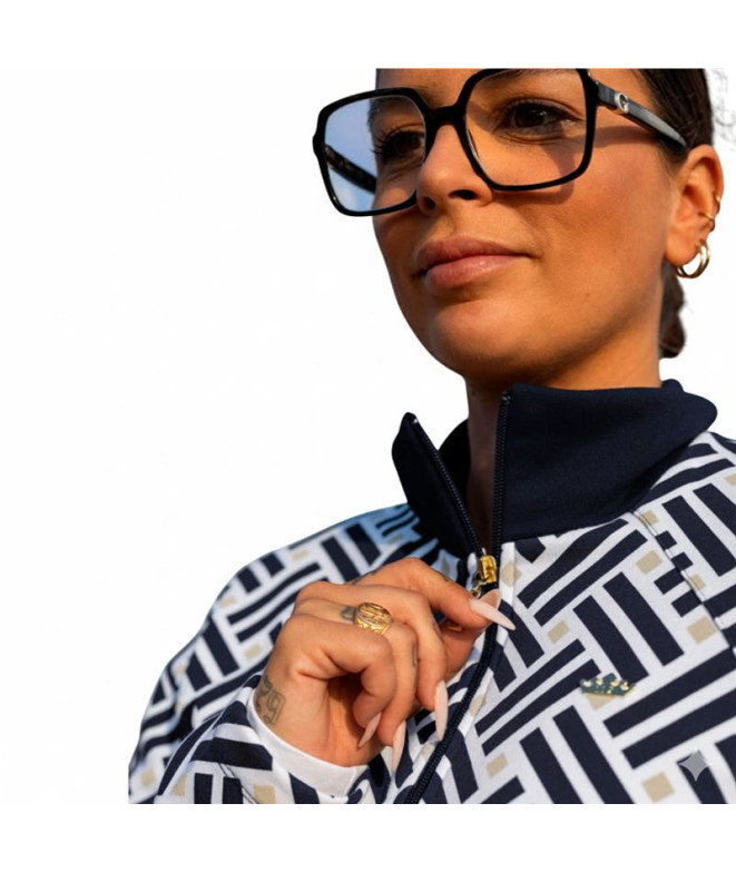 Veste Luxury Géométrie Costadillos Marine