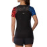 T-shirt de Running Mizuno Dryaeroflow Graphic Tee Femme Rouge/Bleu électrique