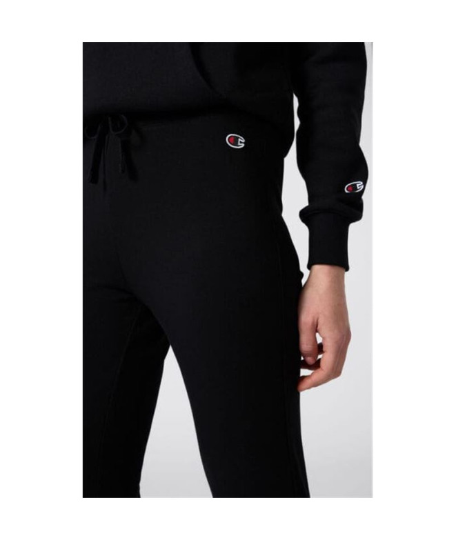Pantalon Champion Rib Cuff Femme Noir