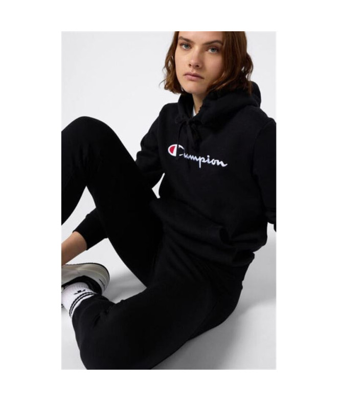 Pantalón Champion Rib Cuff Mujer Negro