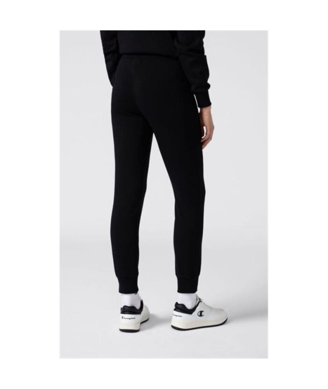 Pantalón Champion Rib Cuff Mujer Negro