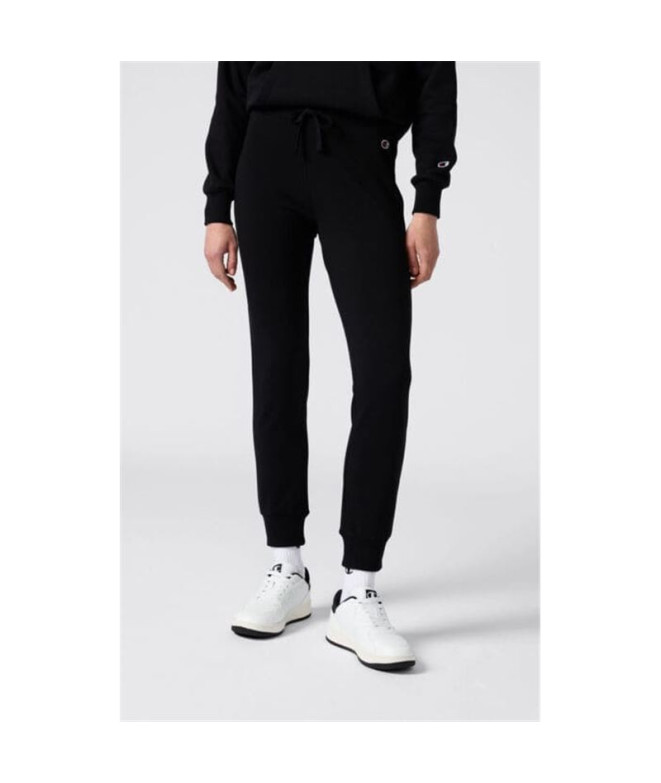 Pantalon Champion Rib Cuff Femme Noir