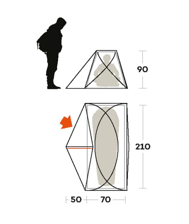 Tenda de acampamento Ferrino Tenda Solo