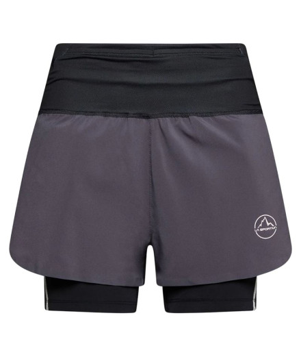 Calça de Trail La Sportiva Ultra Distance Mulher Onyx/Chalk