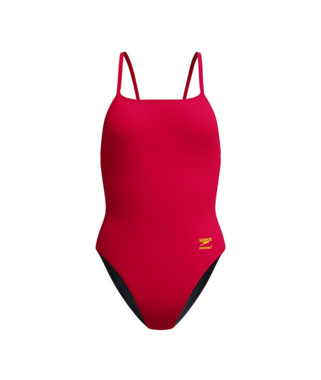 Fato de banho Speedo FL Solid Web Back Mulher Ruby