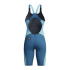 Fato de banho Speedo Fastskin HyperSpark Solid Openback Kneeskin Mulher Noite/Azul