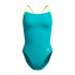Maillot de bain Speedo FL Solid Flyback 2.0 Femme Turquoise/ Jaune