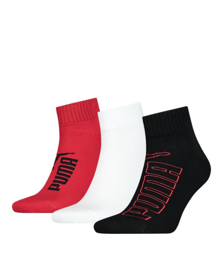 Calcetines Puma Elements Graphic Quarter 3P Negro /...