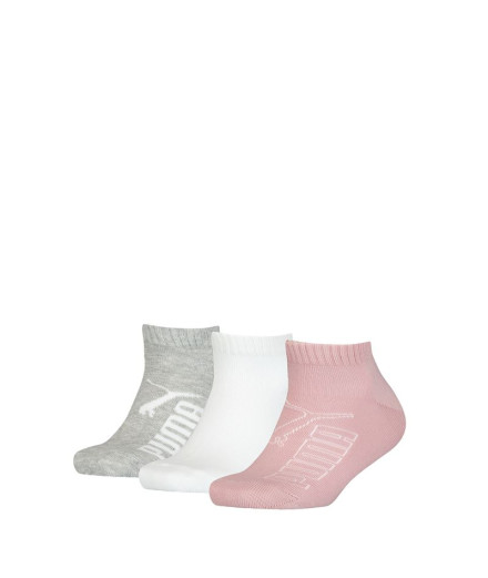 Chaussettes Puma Kids Graphic Quarter 3P Enfant Eau de Rose