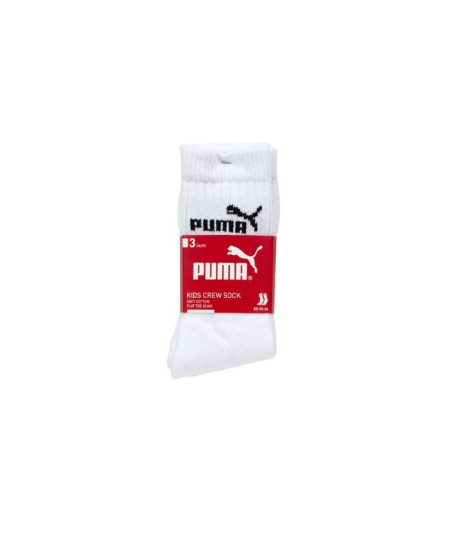Meias Puma Elements Junior Crew Sock 3P...