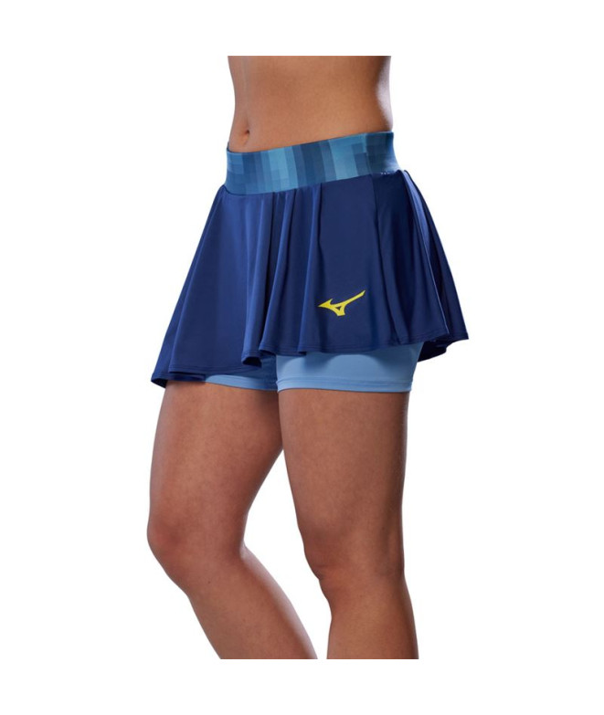 Jupe De Tennis Mizuno Frontier Flying Femme Bleu