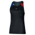 Camiseta de Running Mizuno Dryaeroflow Graphic Tank Mulher Vermelho/Azul elétrico