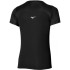 Camiseta de Running Mizuno Dryaeroflow Graphic Tee Mulher Preto