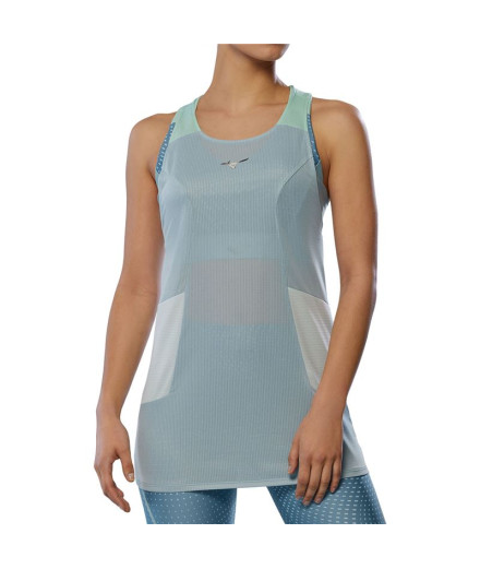 T-shirt de Running Mizuno Dryaeroflow Tank Femme Bleu clair