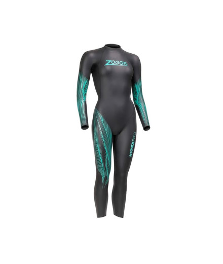 Néoprène de Natation Zoggs Hypex Pro Fs Femme Noir/Bleu