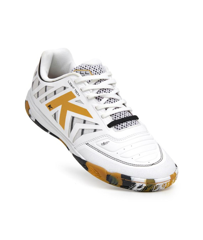 Chaussures de Futsal Kelme Tout En Blanc Or Et...