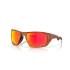 Óculos de sol Oakley Lateralis Injetado Masculino Âmbar Escuro Fosco Prizm Ruby