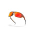 Óculos de sol Oakley Lateralis Injetado Masculino Âmbar Escuro Fosco Prizm Ruby