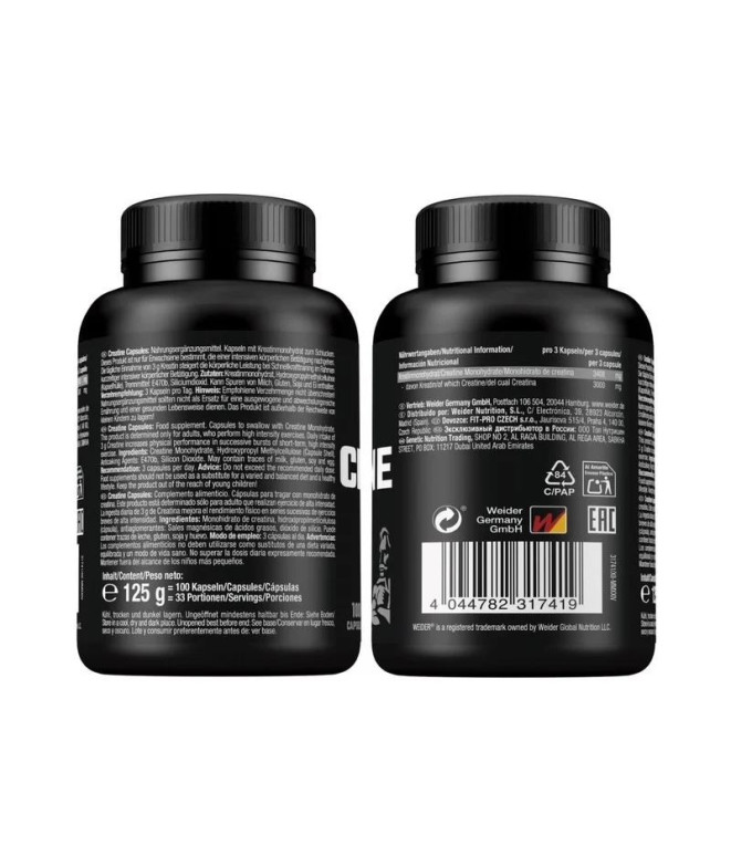 Creatina Weider Pure 100 Caps