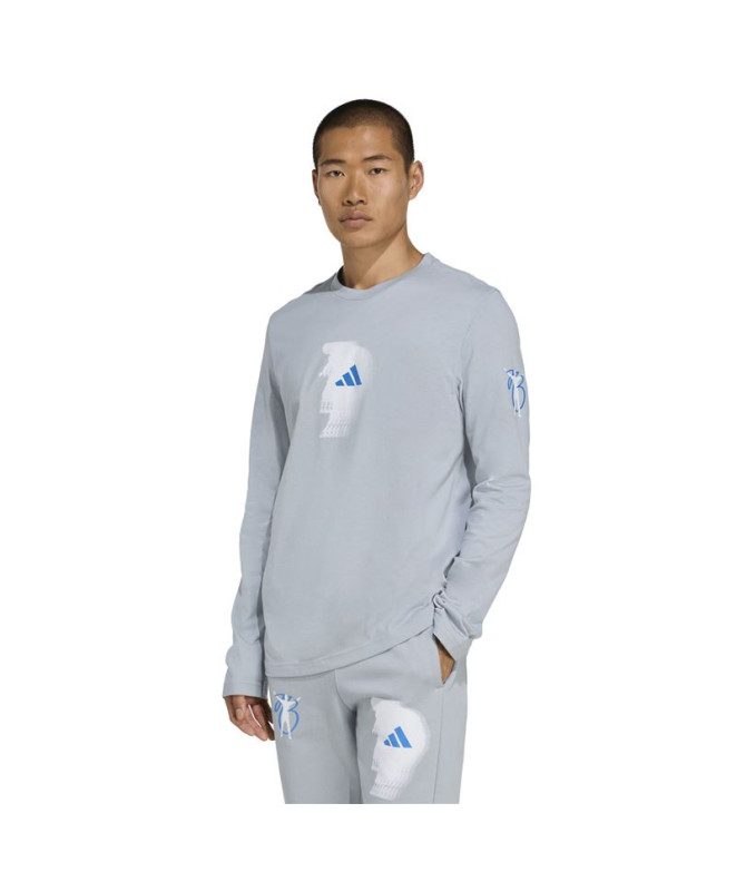 T-shirt de Football adidas Jb Cw Ls Homme Gris