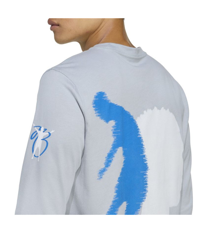 Camiseta de Futebol adidas Jb Cw Ls Homem Cinza