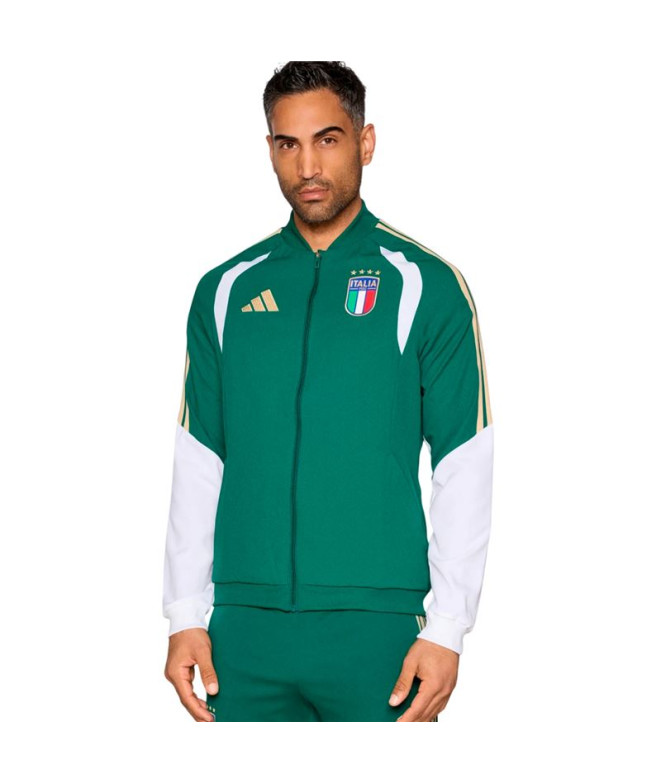 Veste de football adidas Italie 26/27 Pré Vert