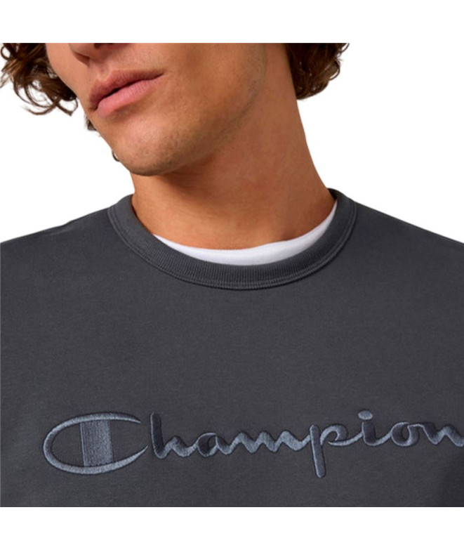 Moletom Champion Icons Tonal Homem Cinza