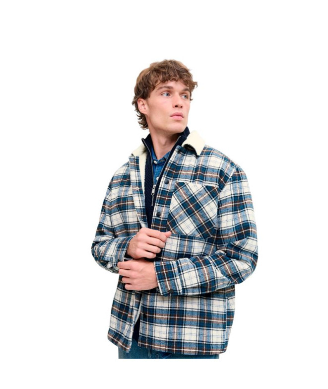 Camisa Jack & Jones Jjzac Teddy Overshirt Ls...