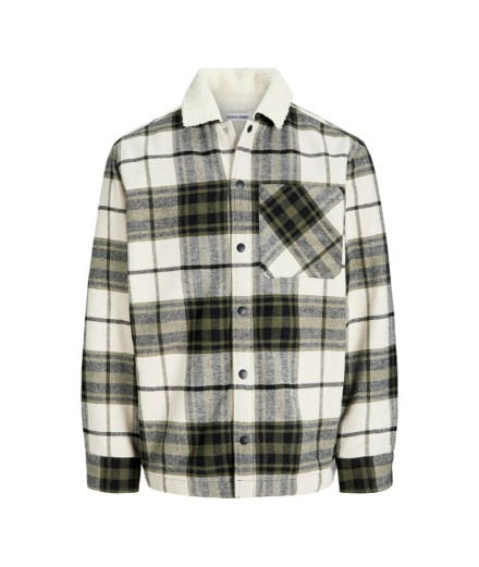 Camisa Jack & Jones Jjzac Teddy Overshirt Ls Hombre Dusty...
