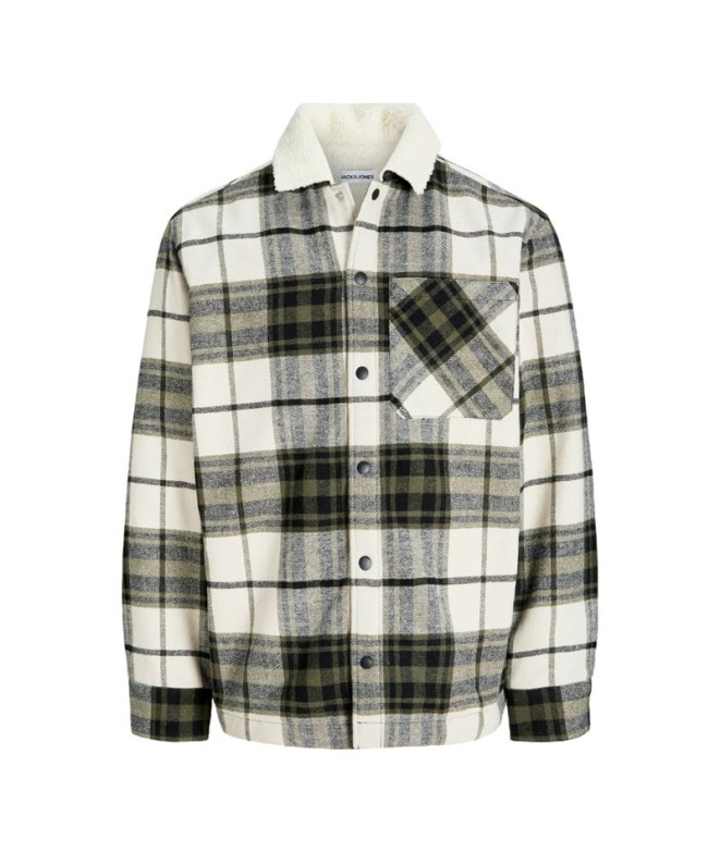 Camisa Jack & Jones Jjzac Teddy Overshirt Ls...