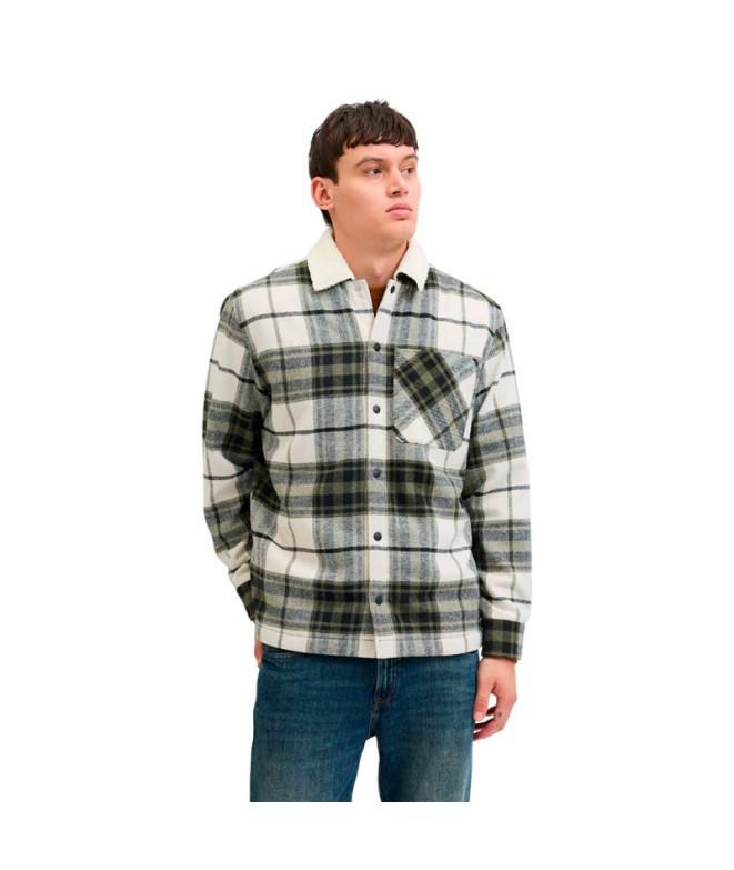 Camisa Jack & Jones Jjzac Teddy Overshirt Ls...