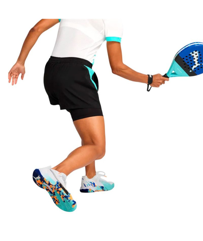 Calça de Pádel Puma Individual 2In, Preto, Mulher