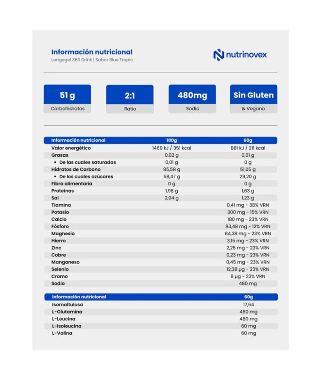 Nutrinovex Longovit 360 | 1080G - Limão