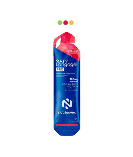 Gel Nutrinovex Longogel 360 Pro Cafeina | Frambuesa