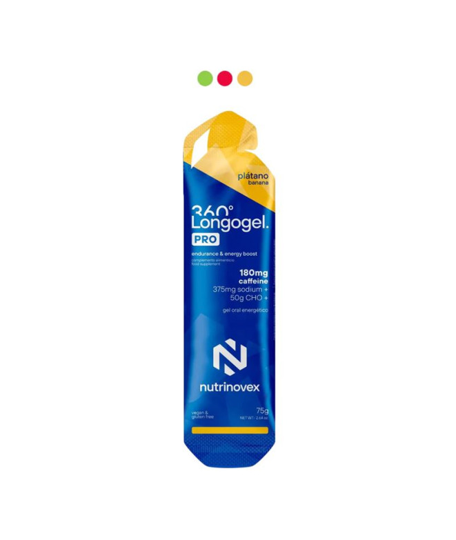 Gel Nutrinovex Longogel 360 Pro Cafeina | Plátano