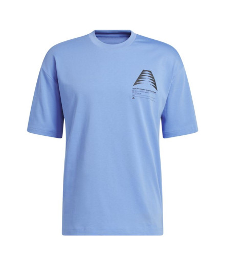 Camiseta de Baloncesto adidas Anted Gfx Tee 3 Hombre Azul