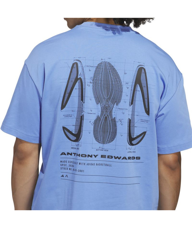 Camiseta de Basquetebol adidas Anted Gfx Tee 3...